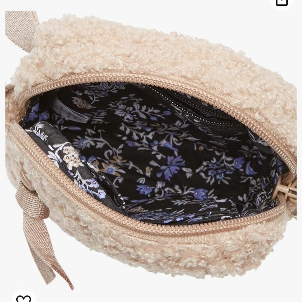 Vera Bradley Teddy Fleece Sherpa small convertible crossbody/ belt bag . - Picture 4 of 14